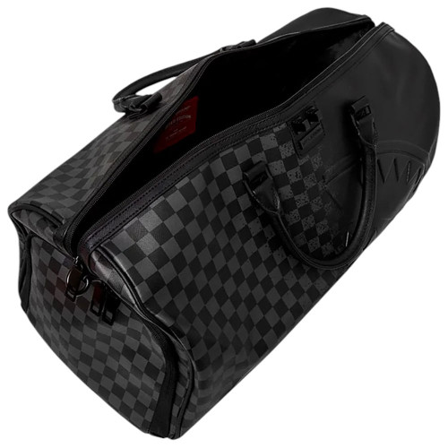 Sprayground Τσάντα ταξιδίου Spray Spritz Grey Check Black Duffle
